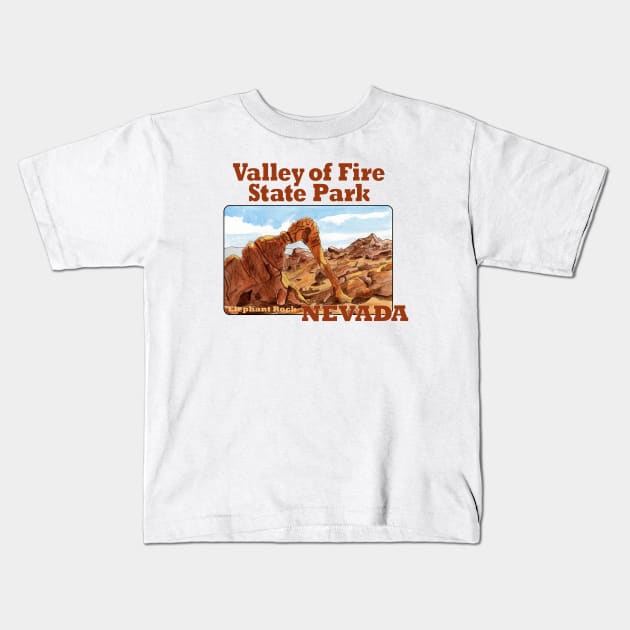 Valley of Fire State Park, Nevada Kids T-Shirt by MMcBuck